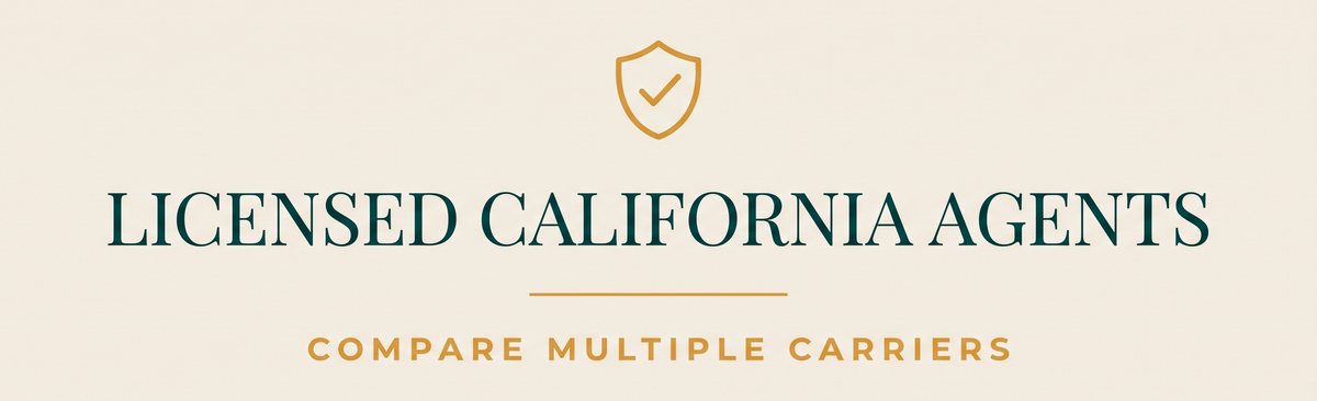 Licensed California agents, comparing multiple carriers